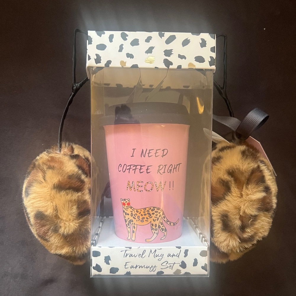 Ear muff and mug set